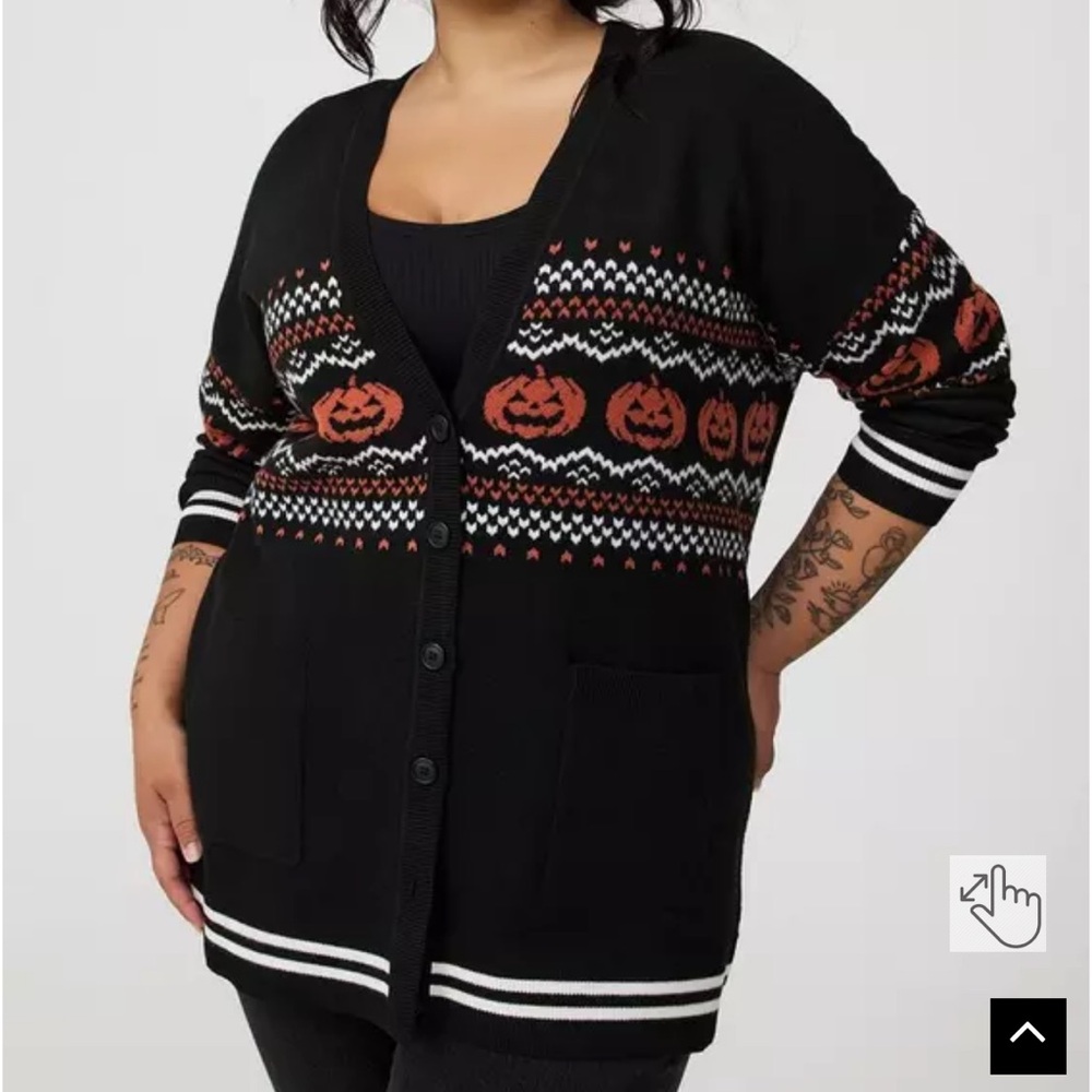 Torrid Pumpkin Luxe Boyfriend Cardigan